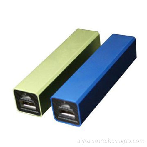 Aluminum Alloy Portable Power Banks with 2,400mAh Capacity, Ideal for Mobile Phones